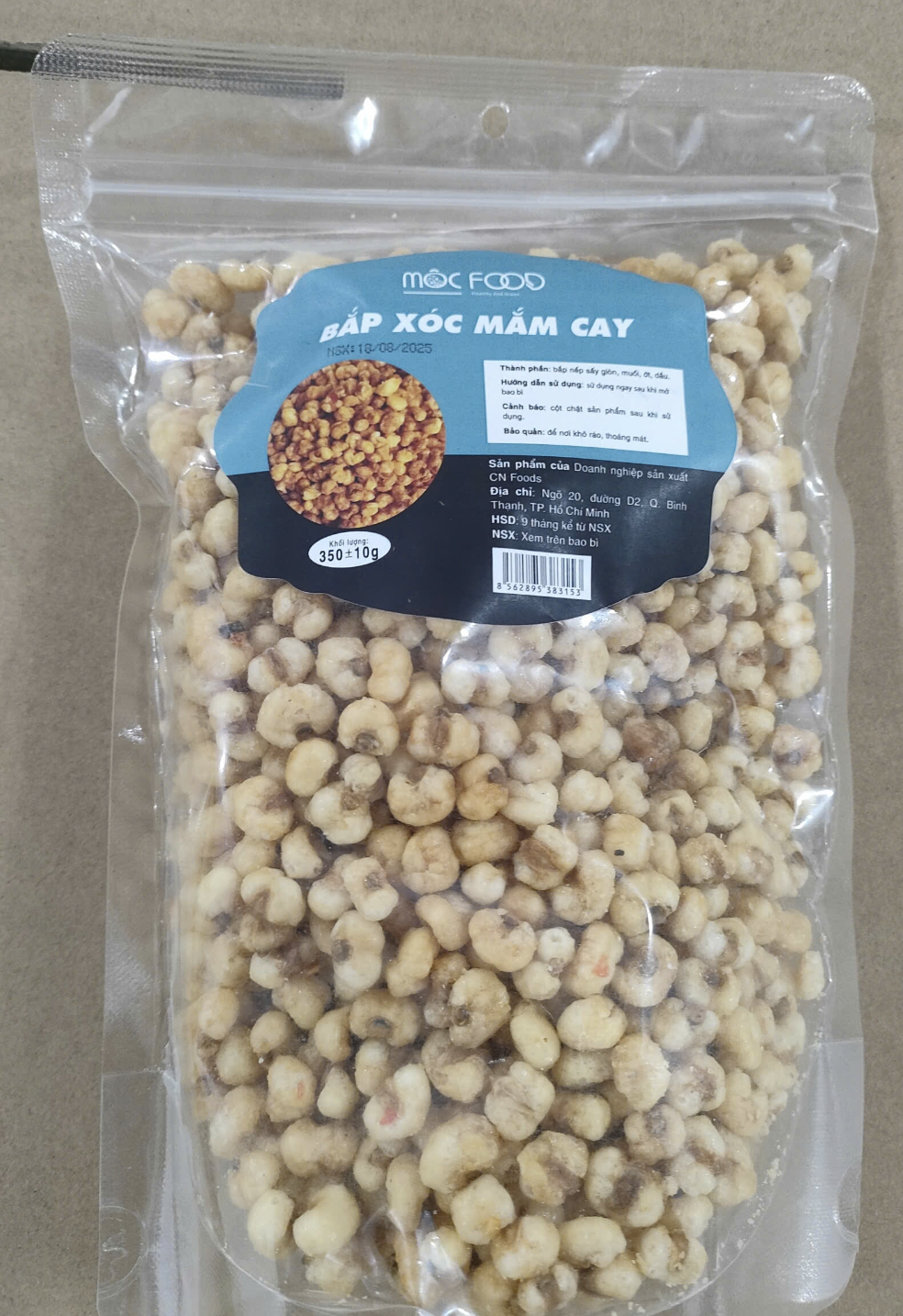 Bắp Xóc Mắm Cay Mộc Food 350g